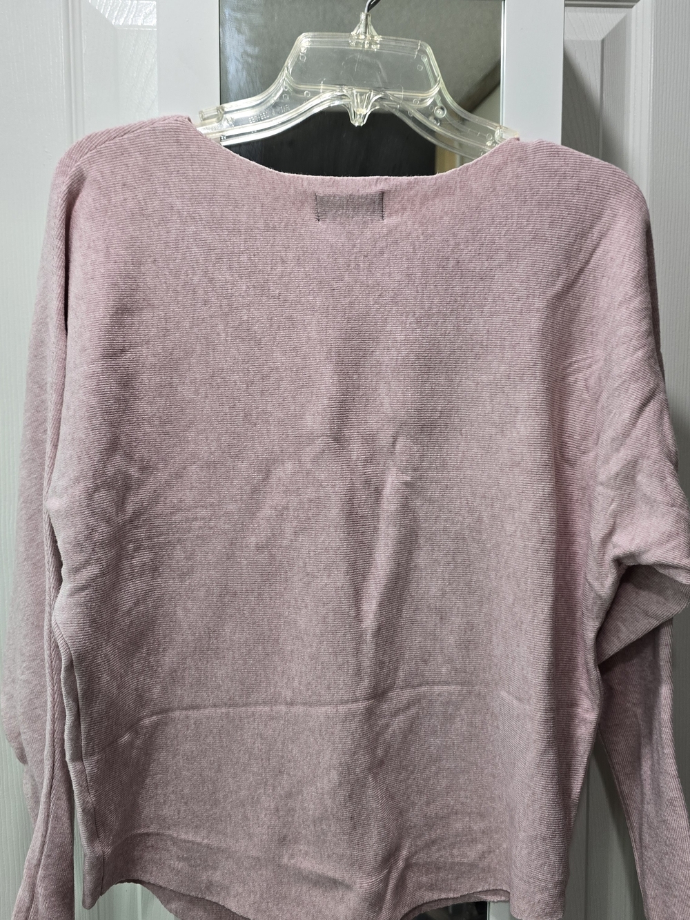 100% CASHMERE Christina Pink Crewneck Sweater with Rhinestone Checker Mickey - Picture 3 of 5